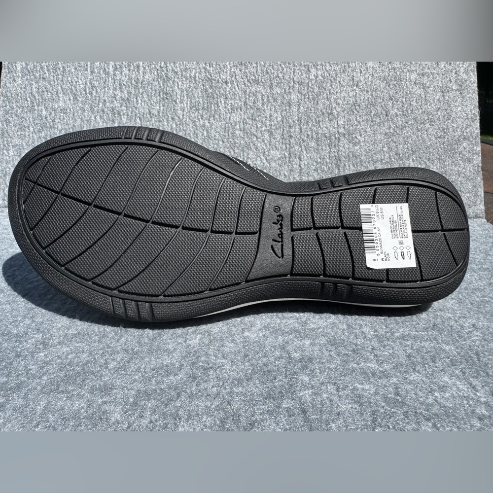 Clark’s Cloudsteppers Breeze Reyna Flip-Flop Sandals Black White Size 8 - Picture 9 of 10